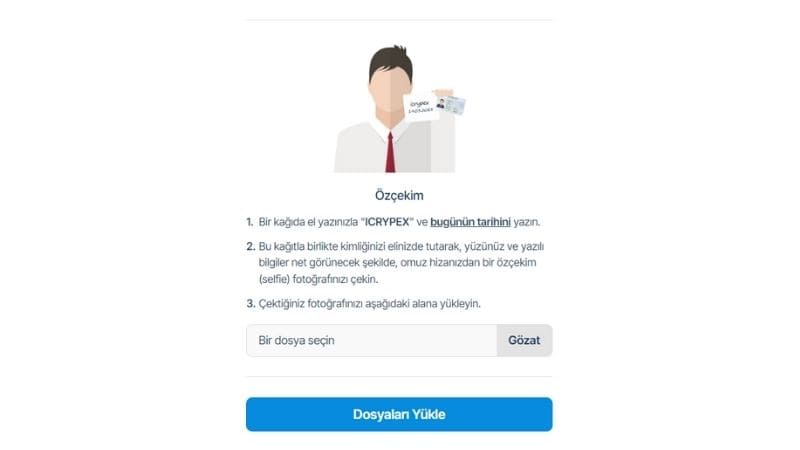 ICRYPEX KYC Adım 6